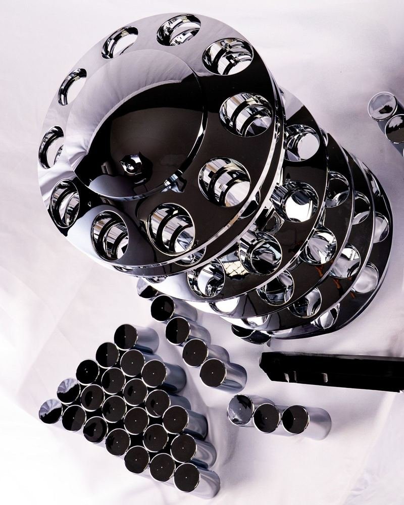 Alex Truck Tire Chrome Lug Nut Covers